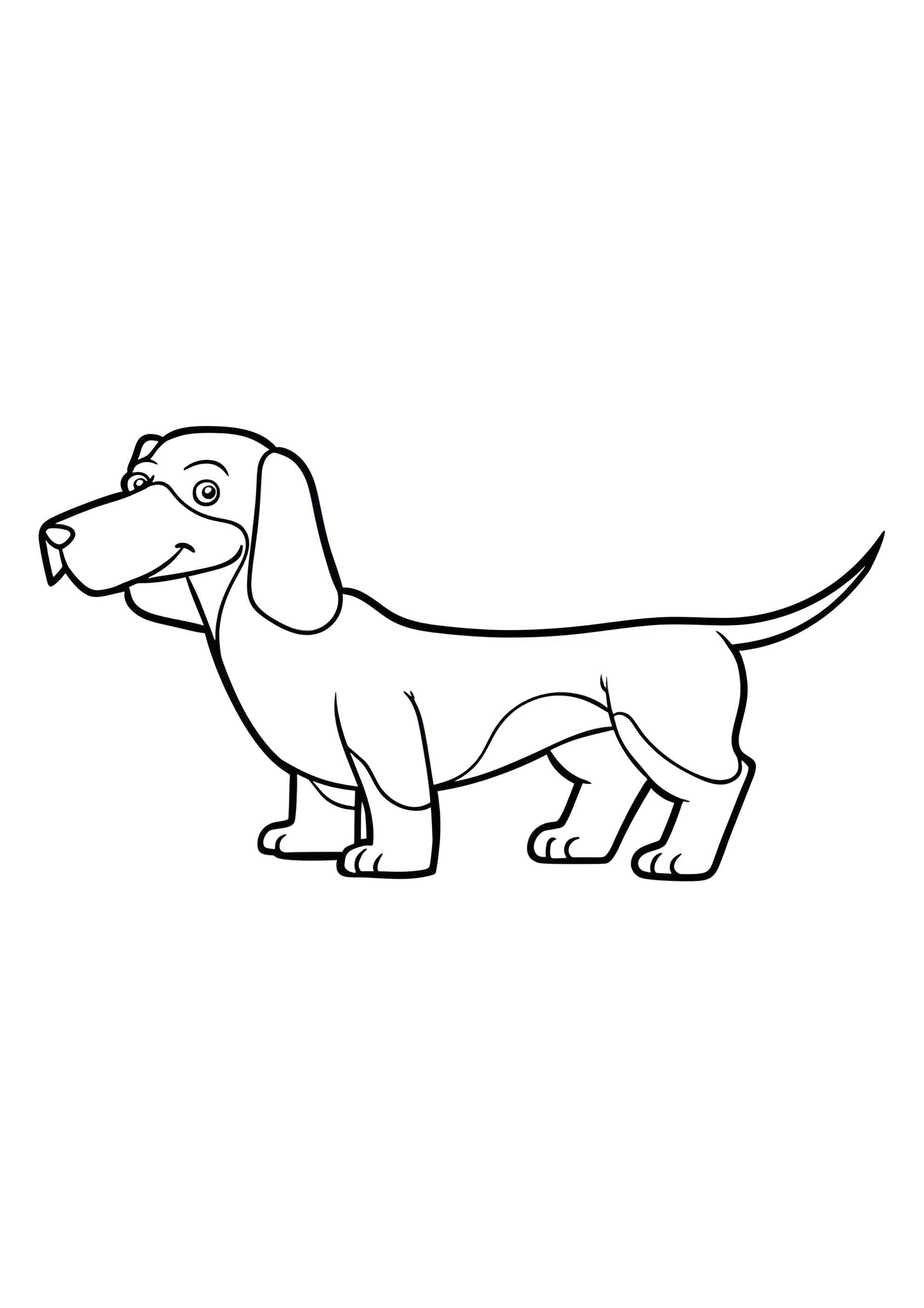 Раскраска Такса