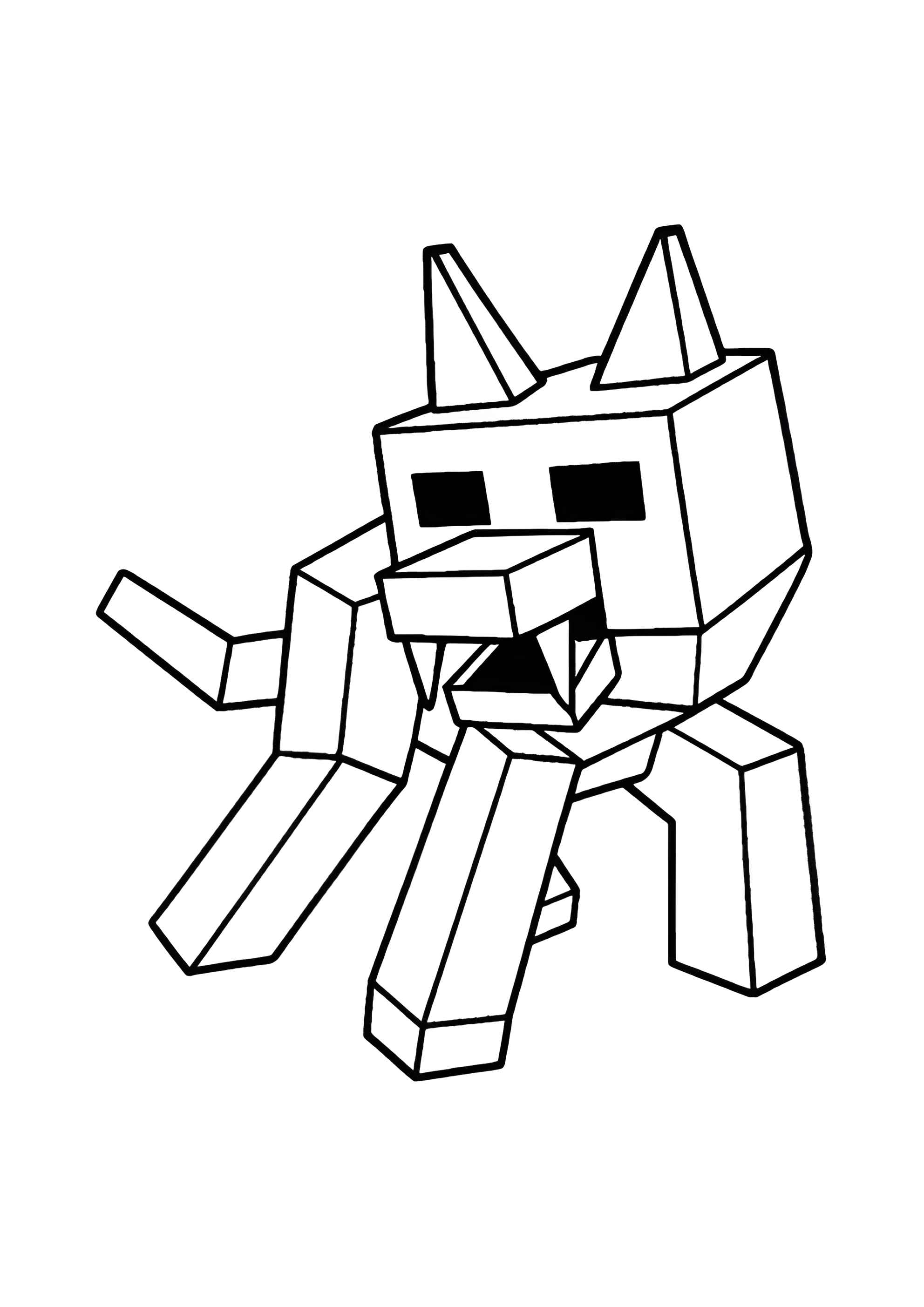 Раскраска Волк из 99 ночей в лесу