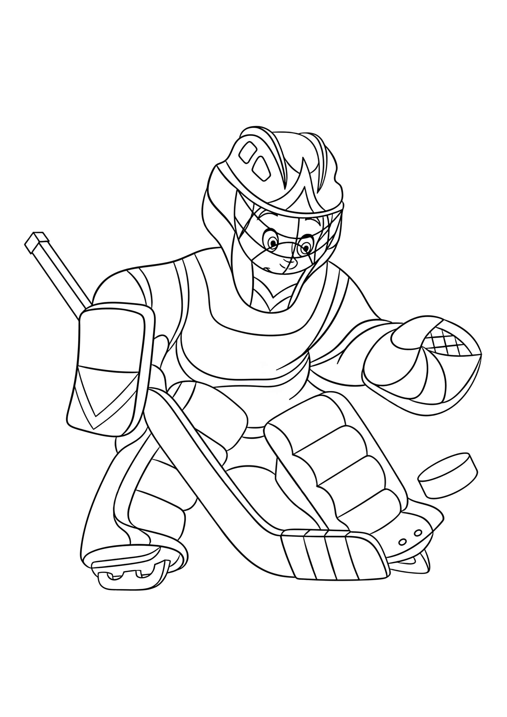 Раскраска Вратарь