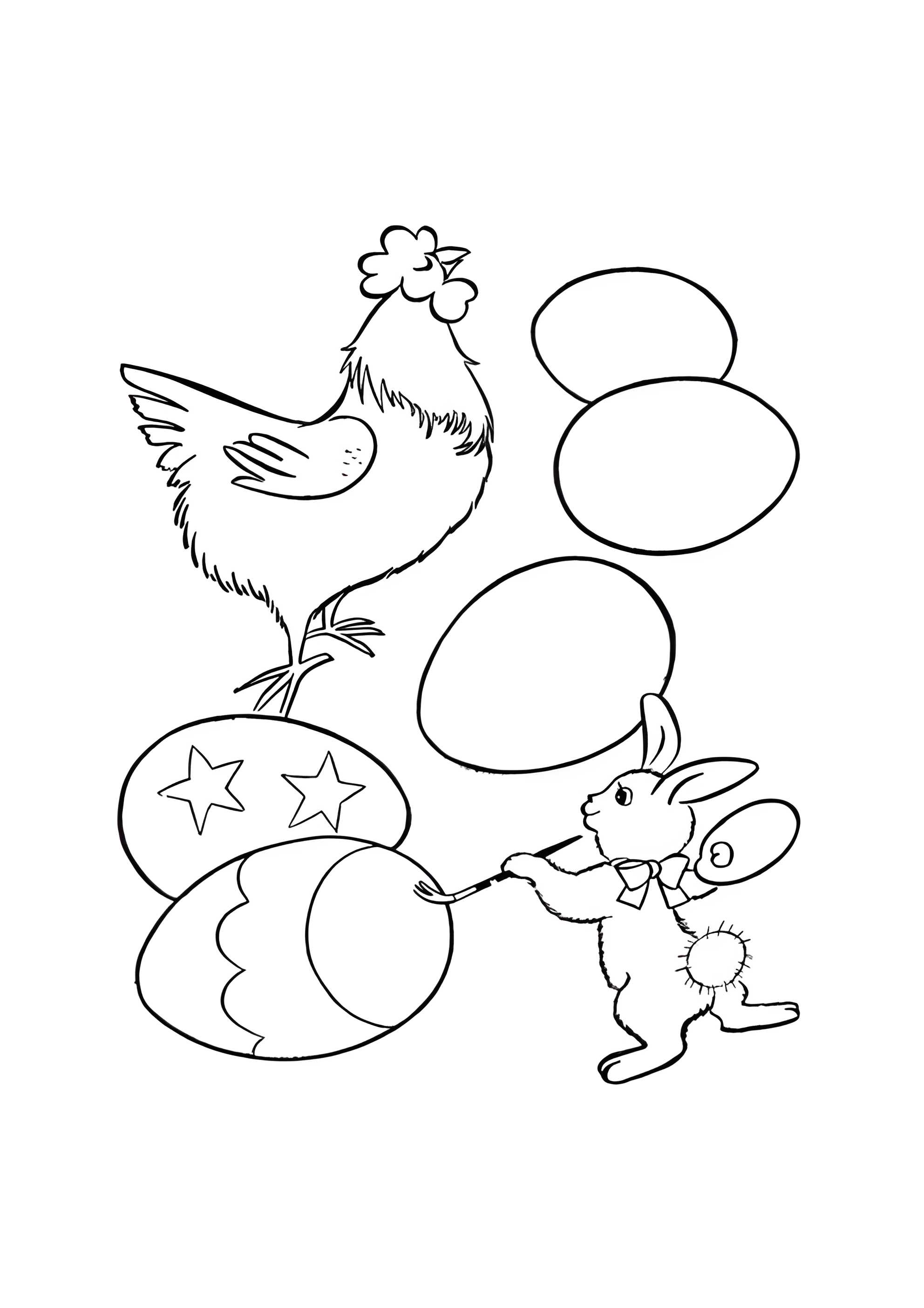 Раскраска Яйца на Пасху. Раскрашиваем сами