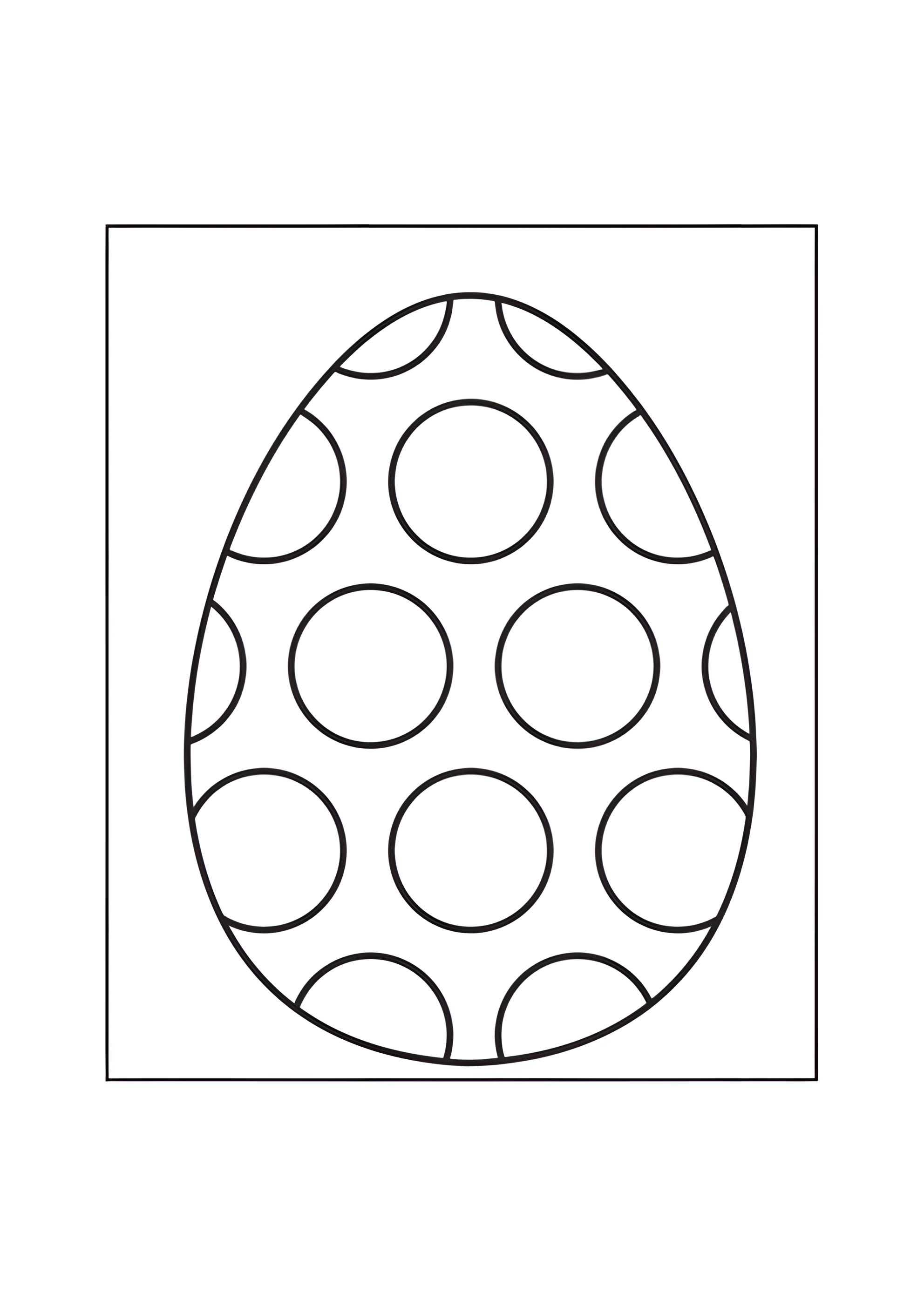Раскраска Яйцо в горошинку