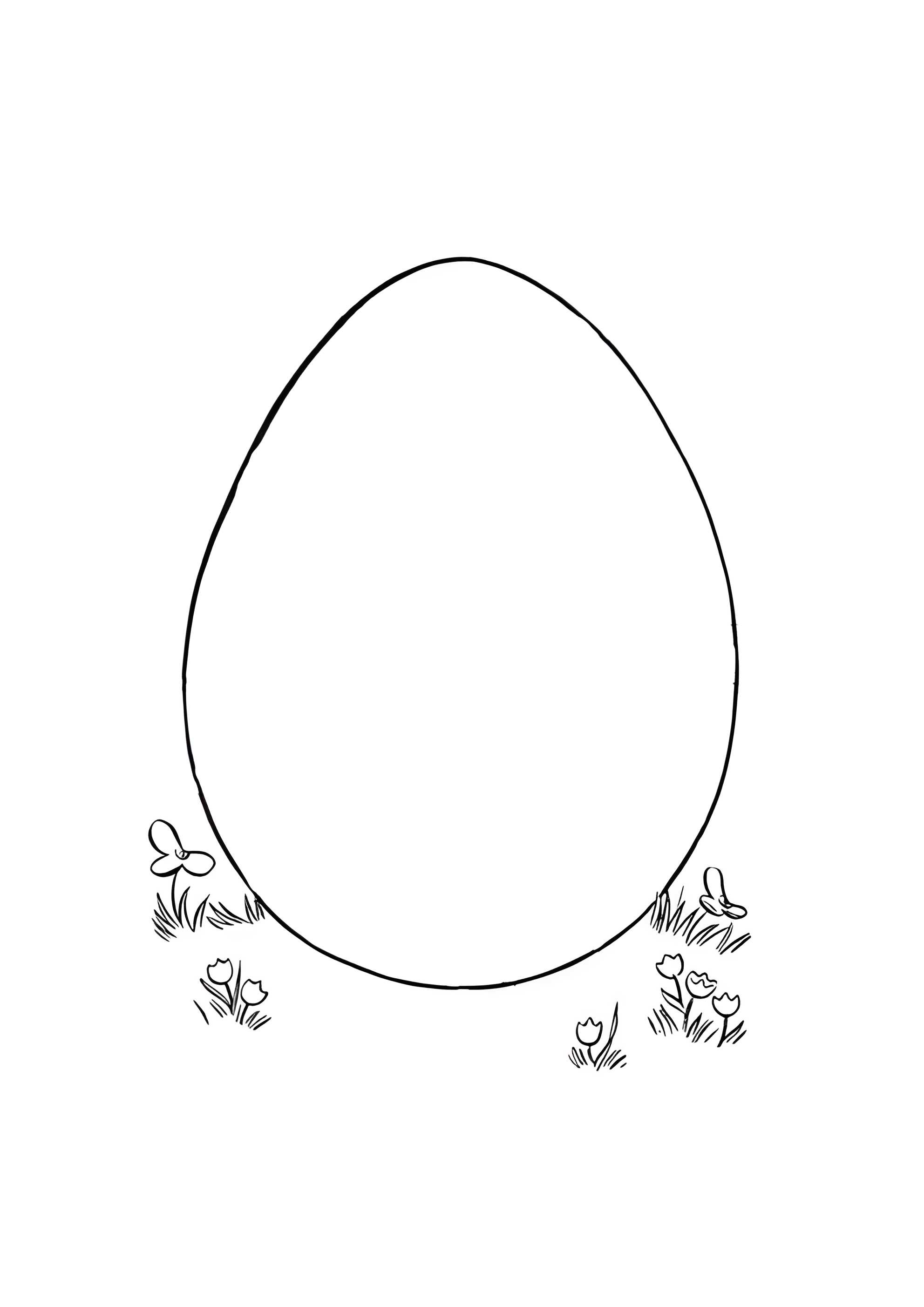 Раскраска Яйцо. Придумай свой узор!