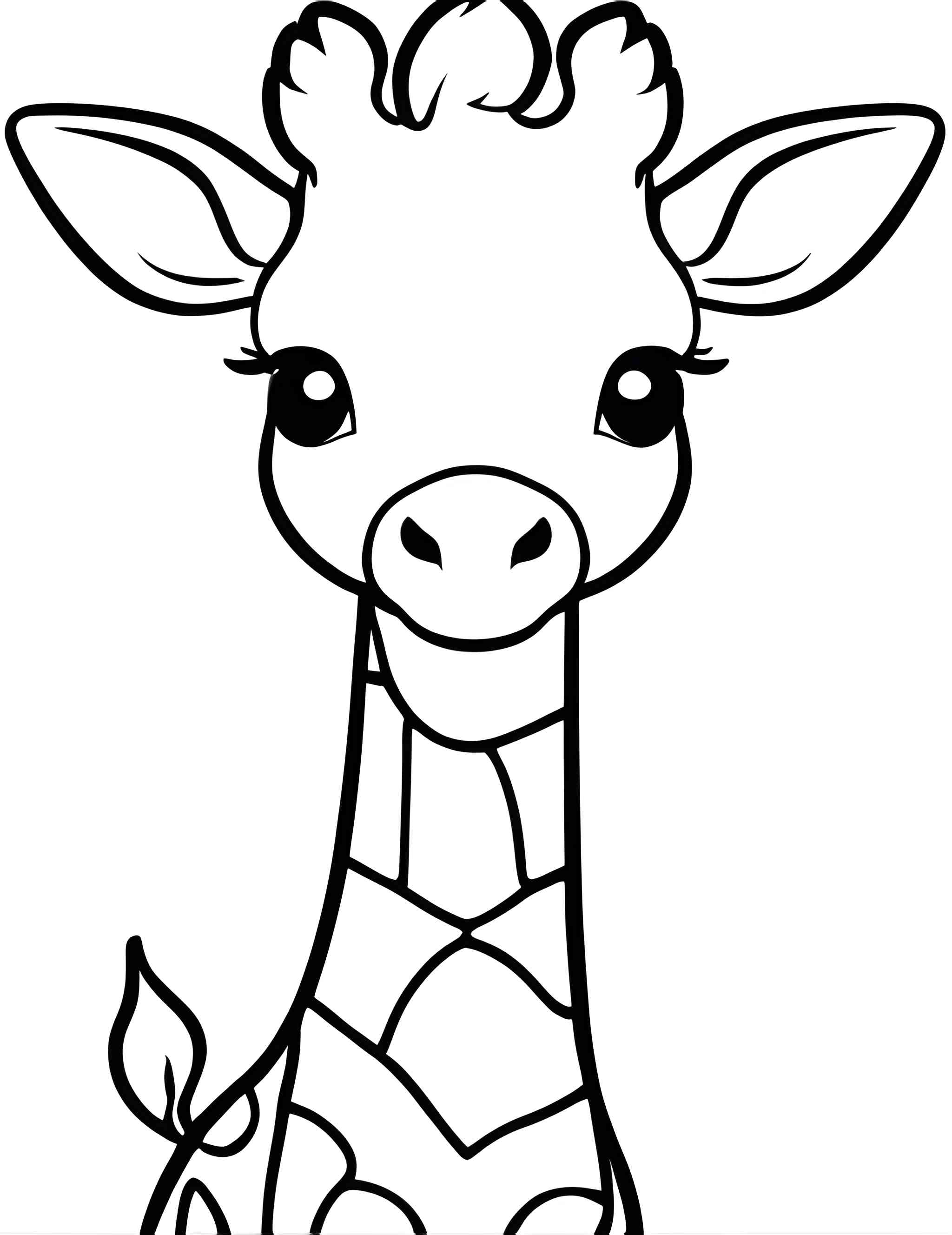 Раскраска Жираф 84