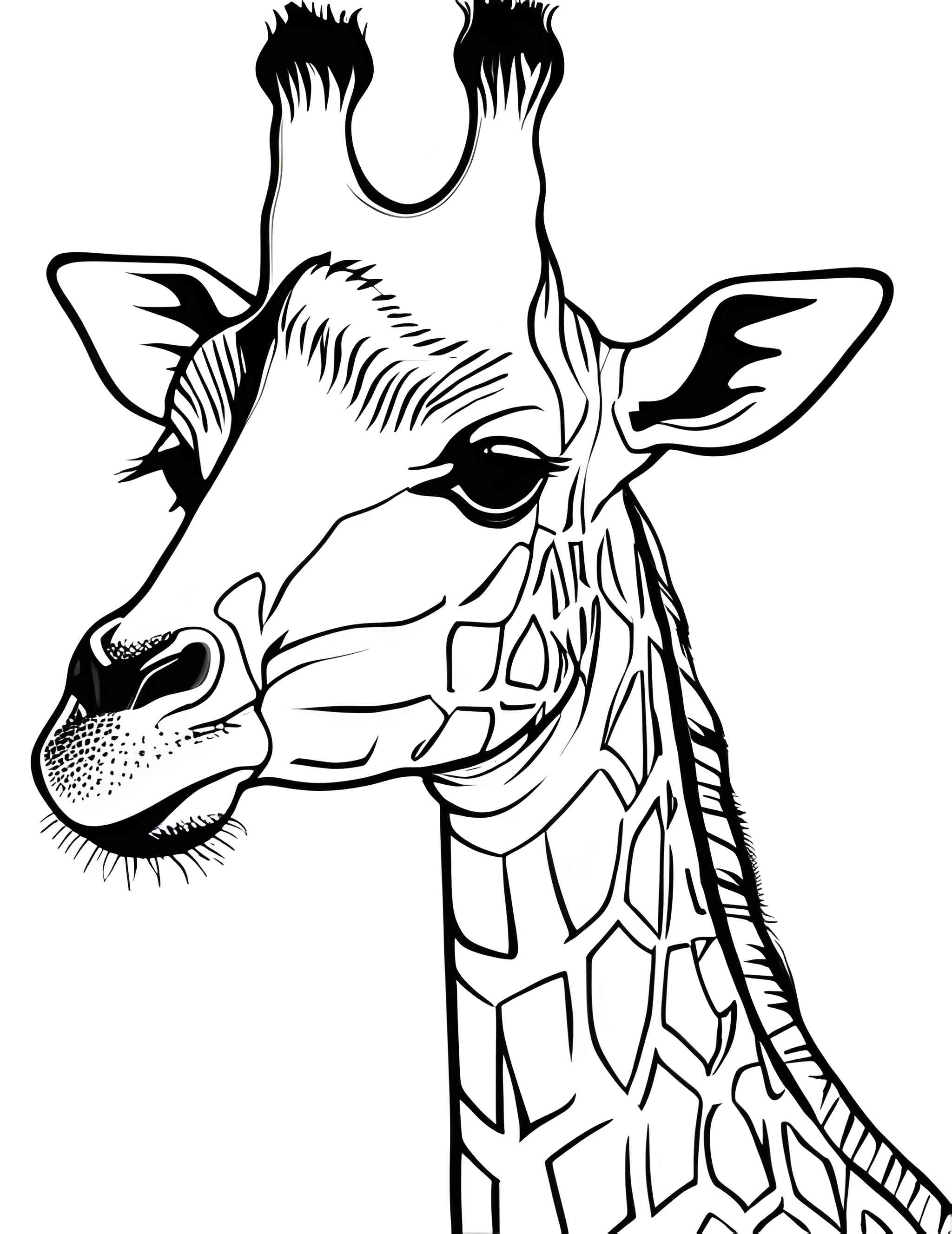 Раскраска Жираф 88