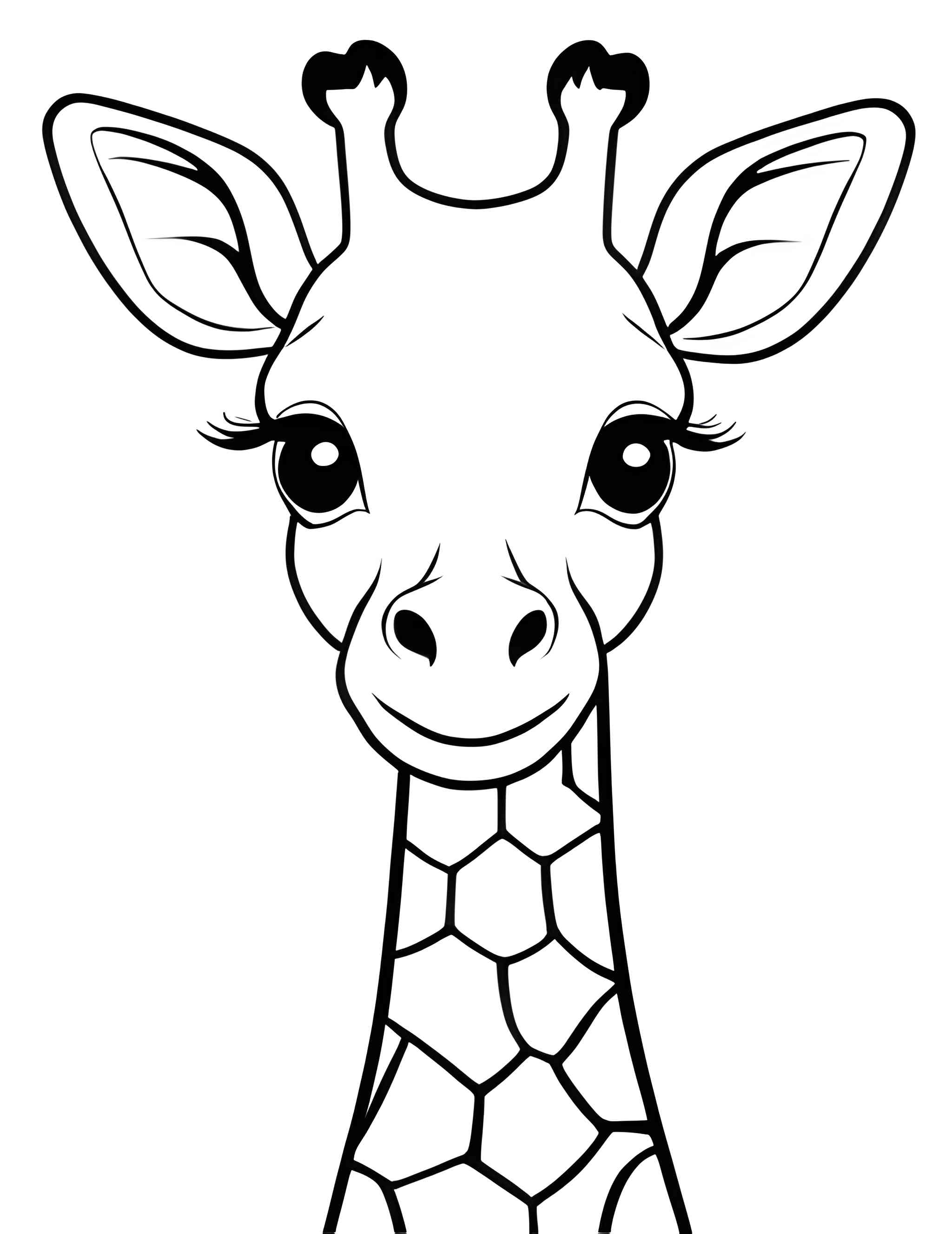 Раскраска Жираф 92