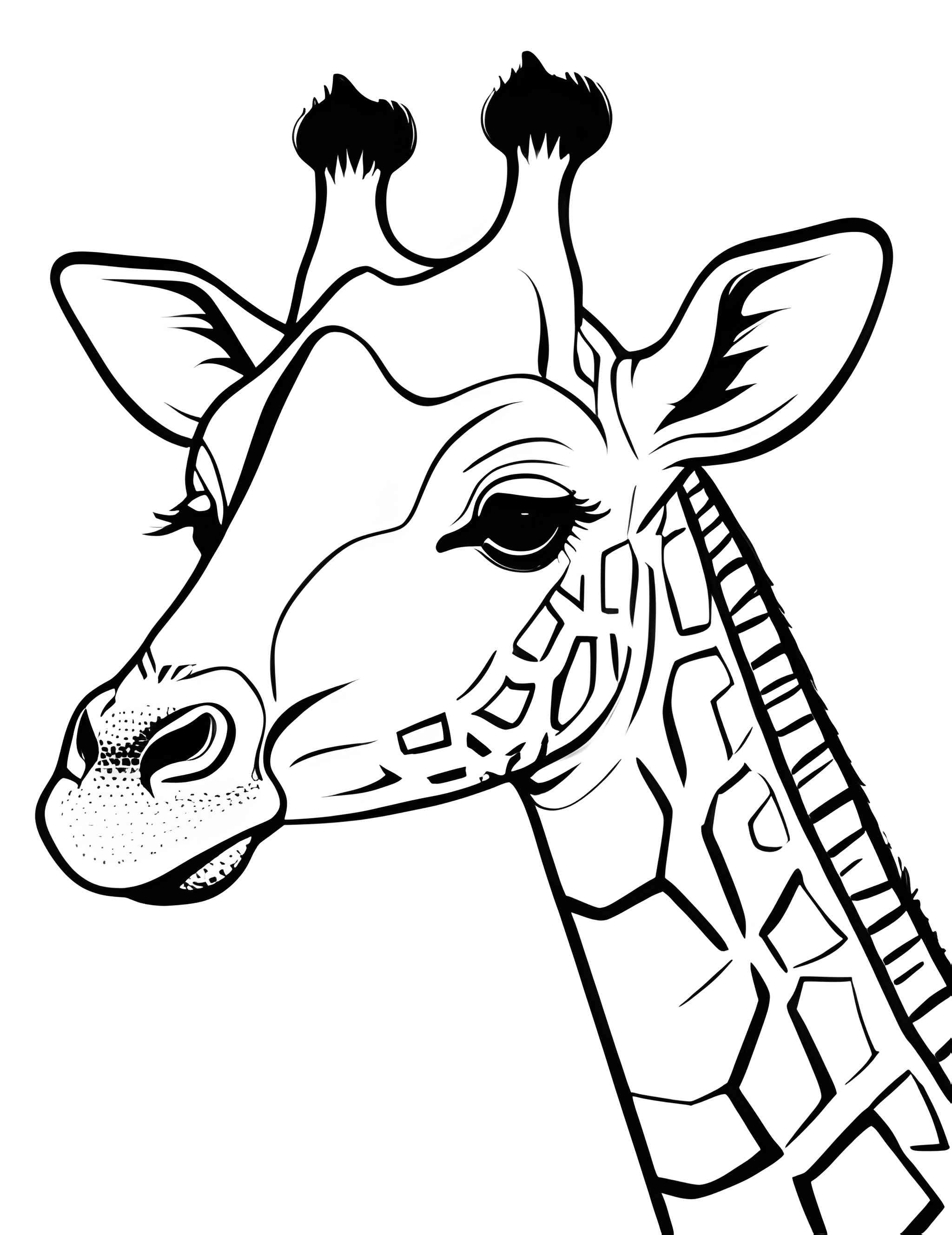 Раскраска Жираф 94