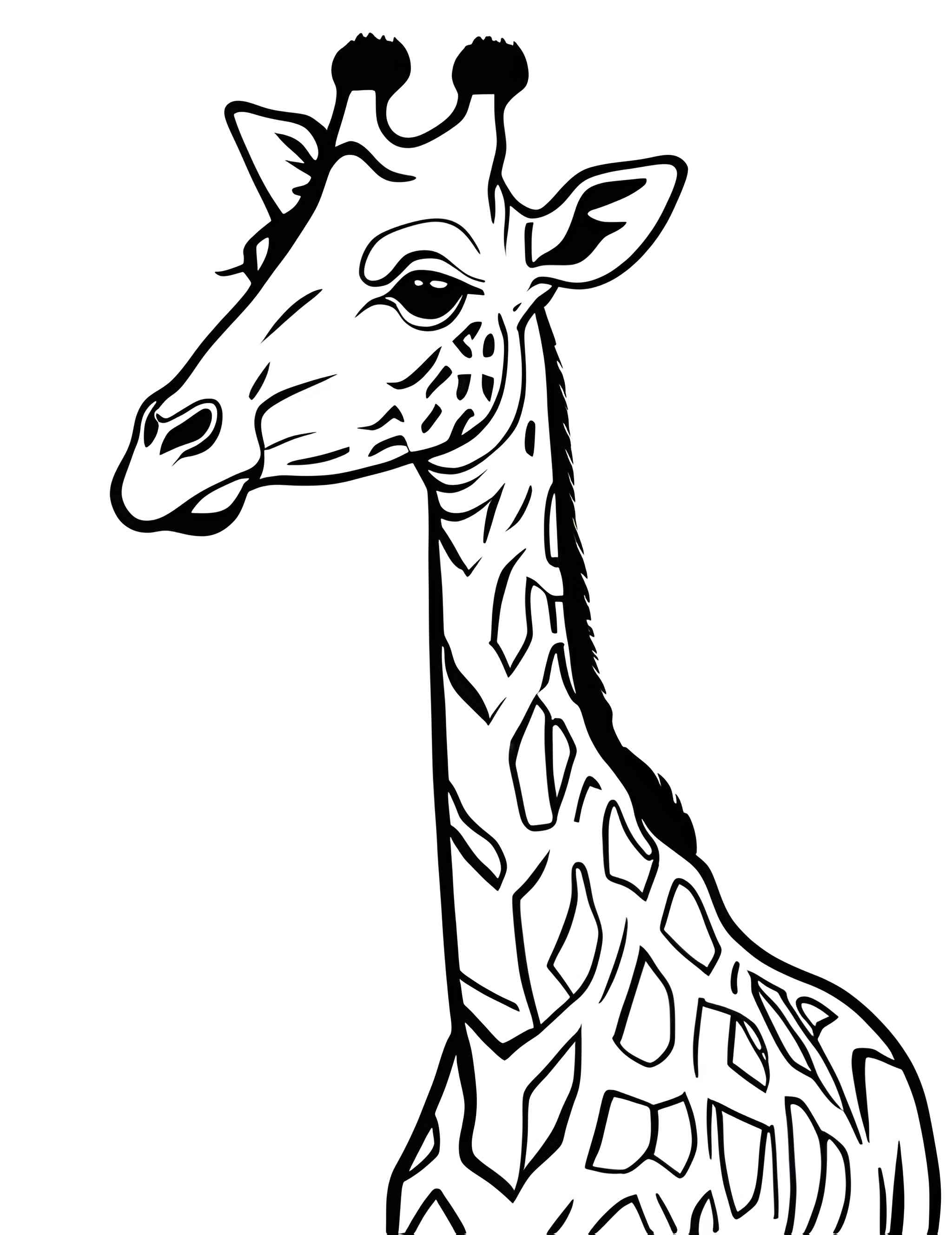 Раскраска Жираф 95