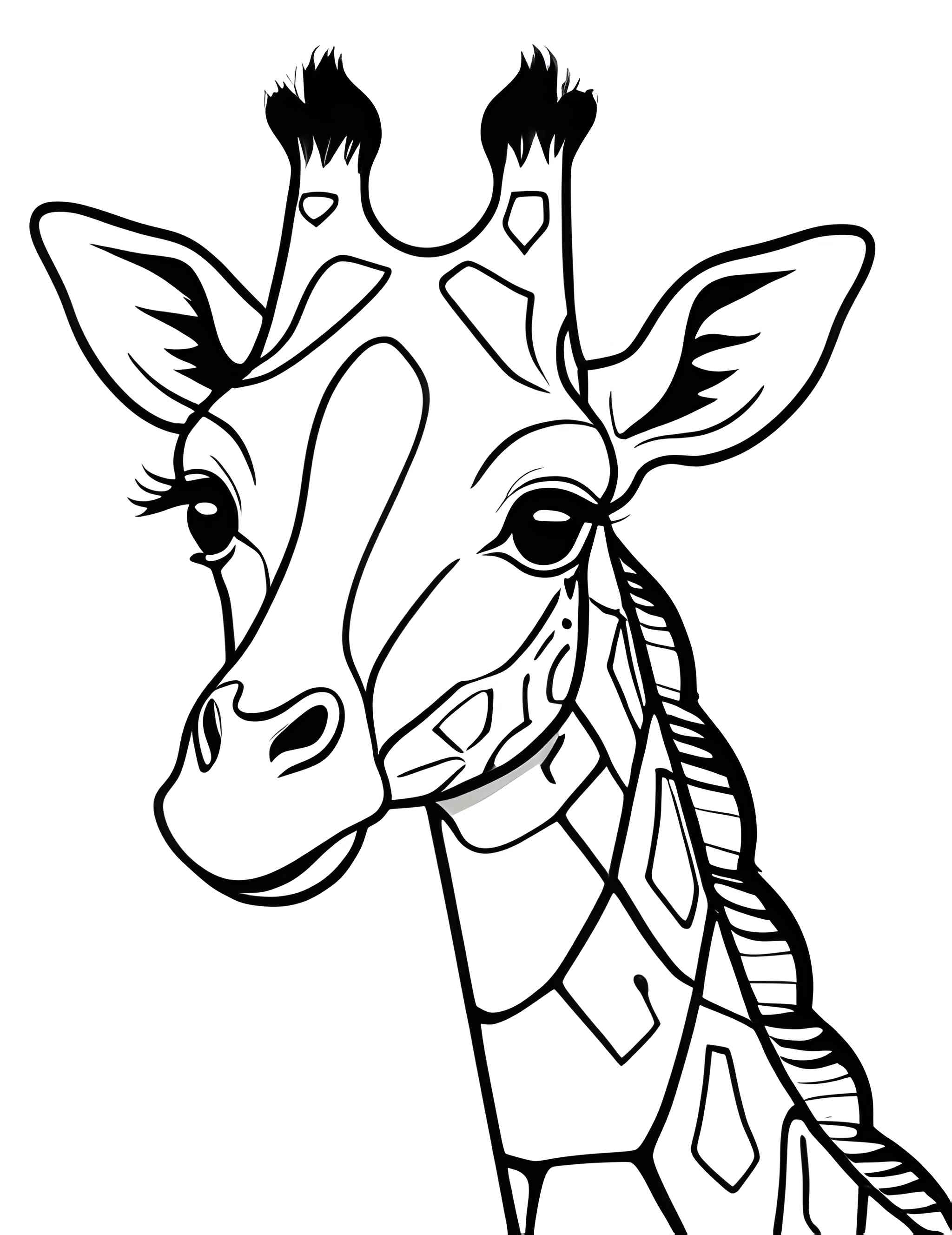 Раскраска Жираф 96
