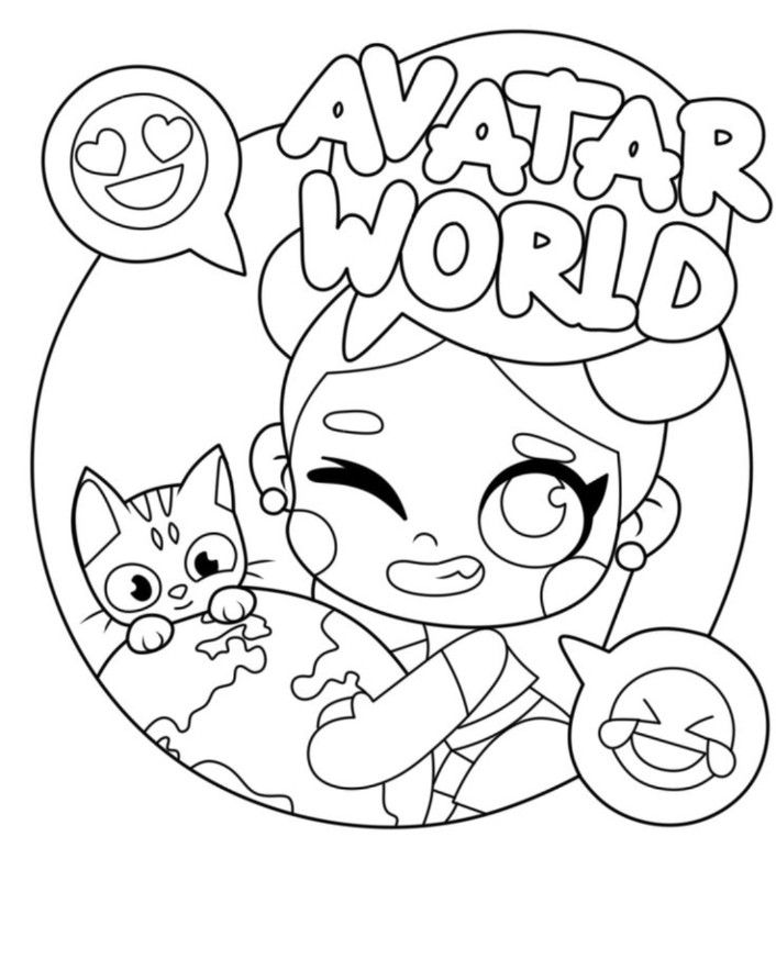 Раскраска Avatar World 8