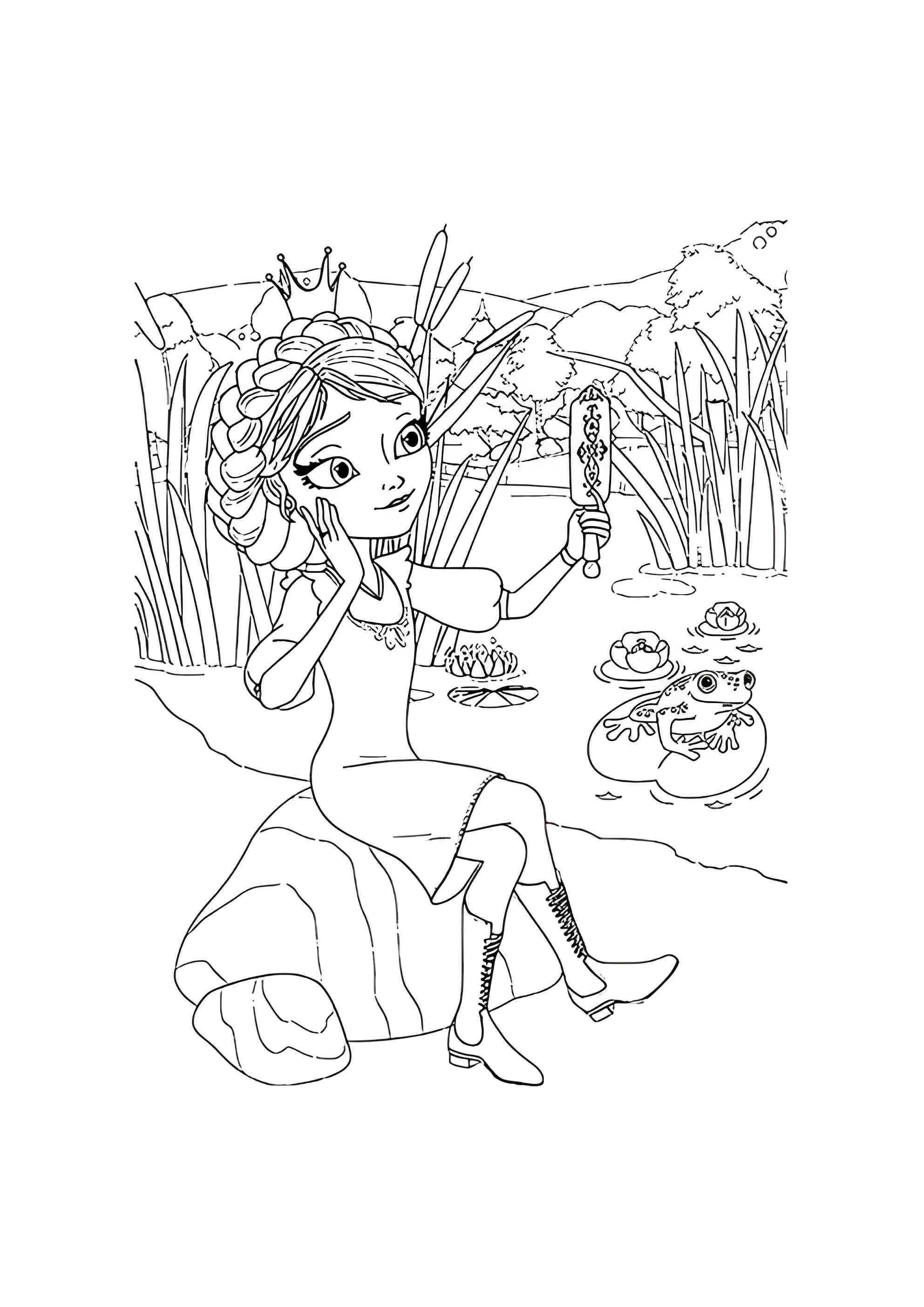 Раскраска Царевна Василиса