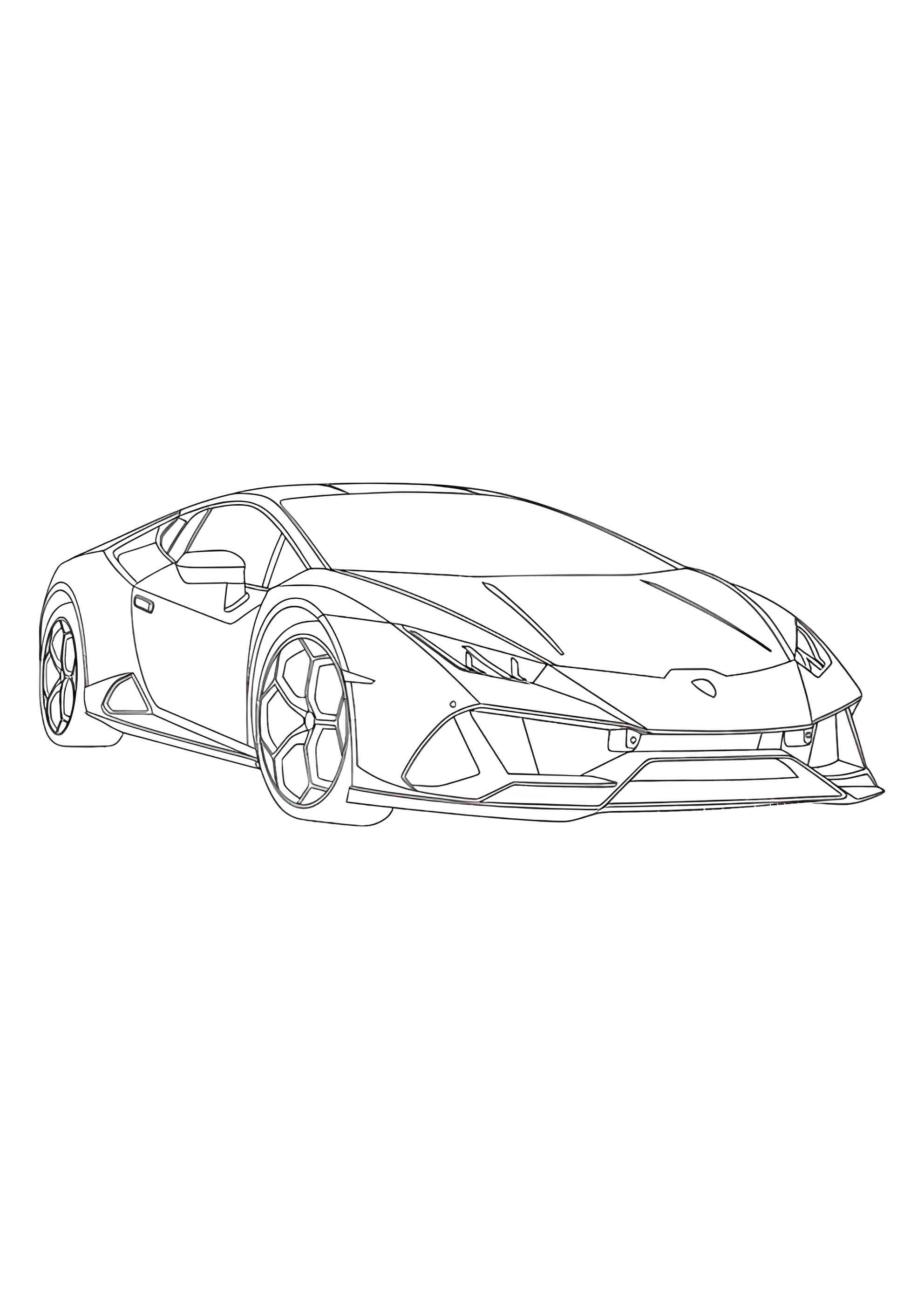 Раскраска Ламборгини Huracan