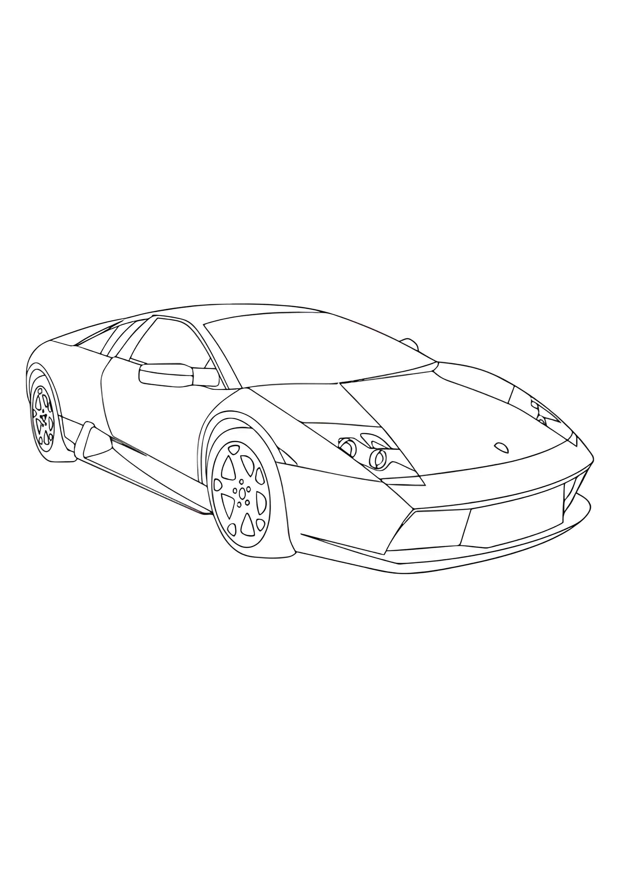 Раскраска Ламборгини Murciélago