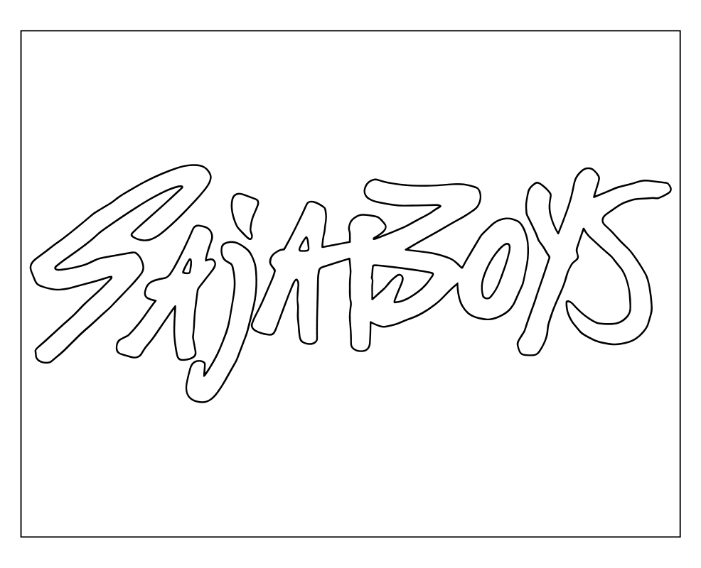 Раскраска Логотип Saja Boys