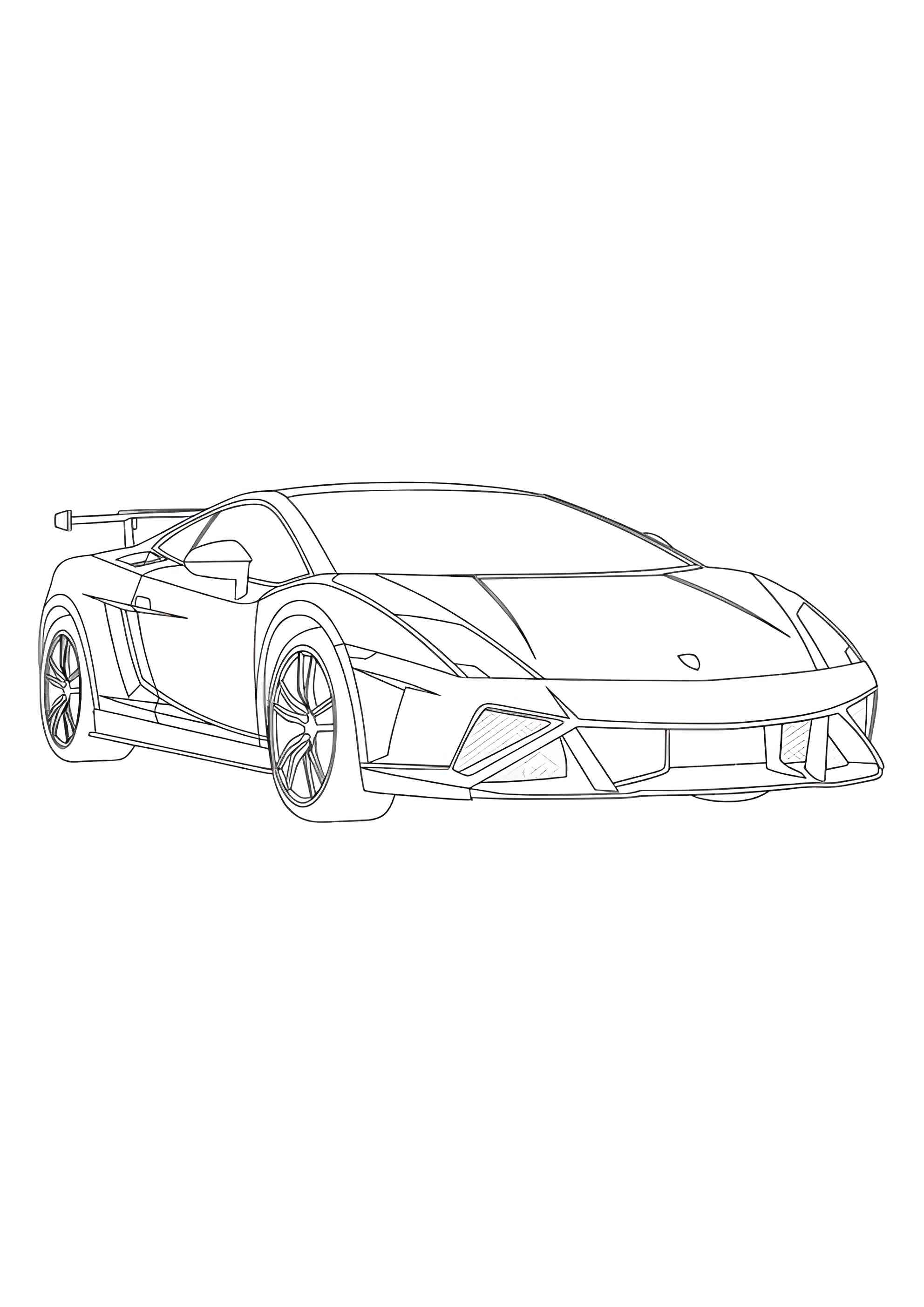 Раскраска Суперкар Ламборгини Gallardo