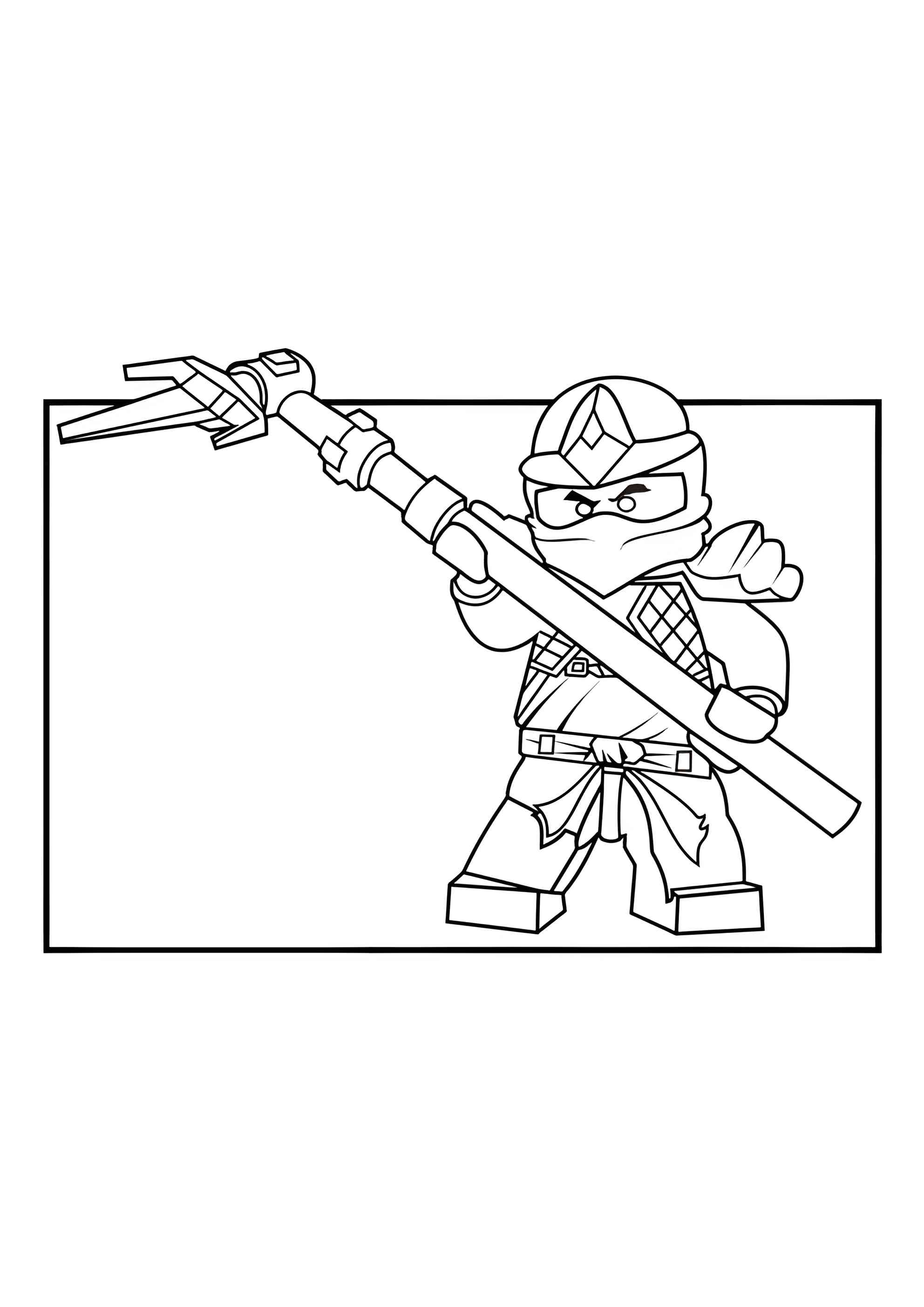 Раскраска Ninjago Cole ZX
