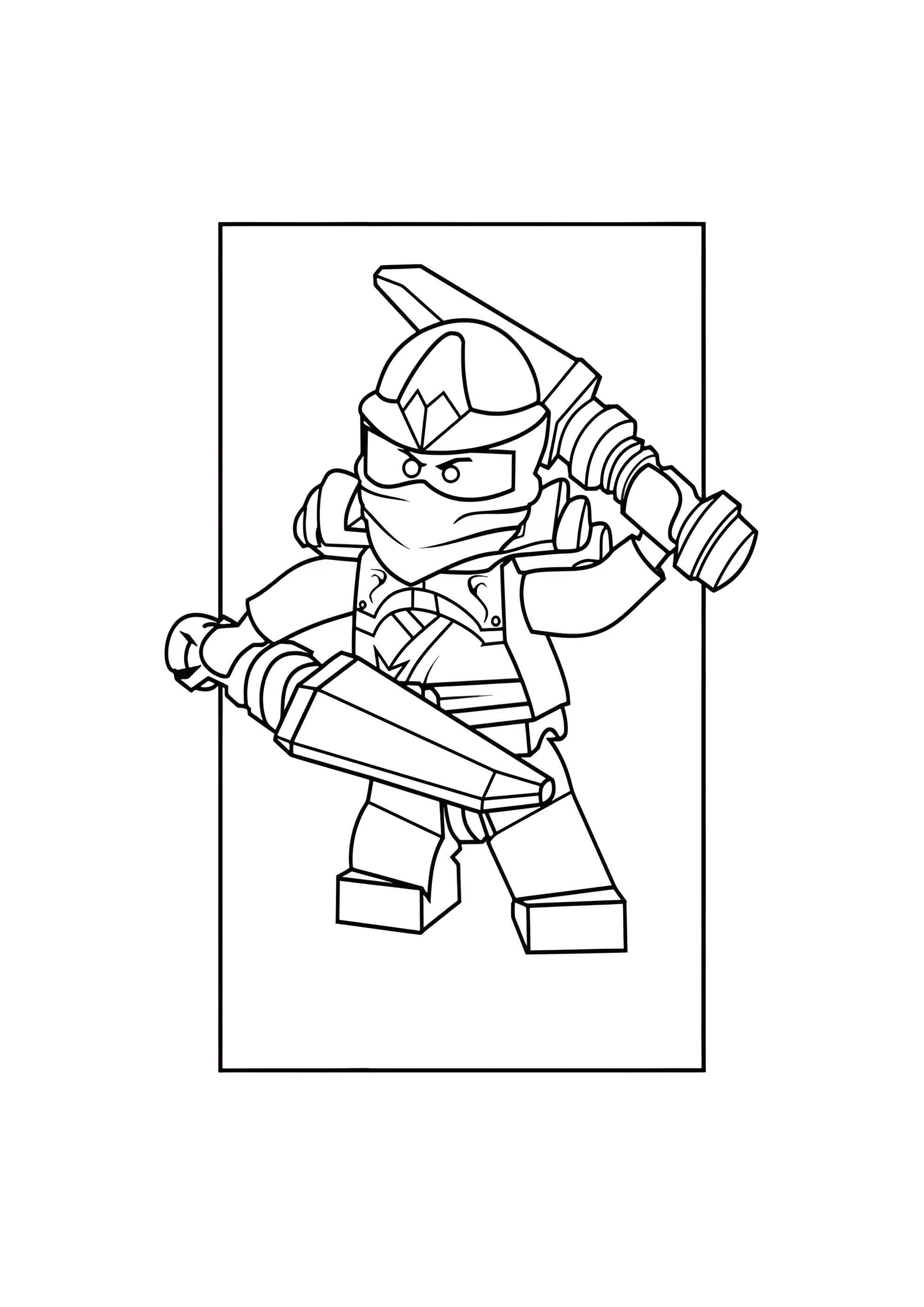 Раскраска Ninjago Kai ZX
