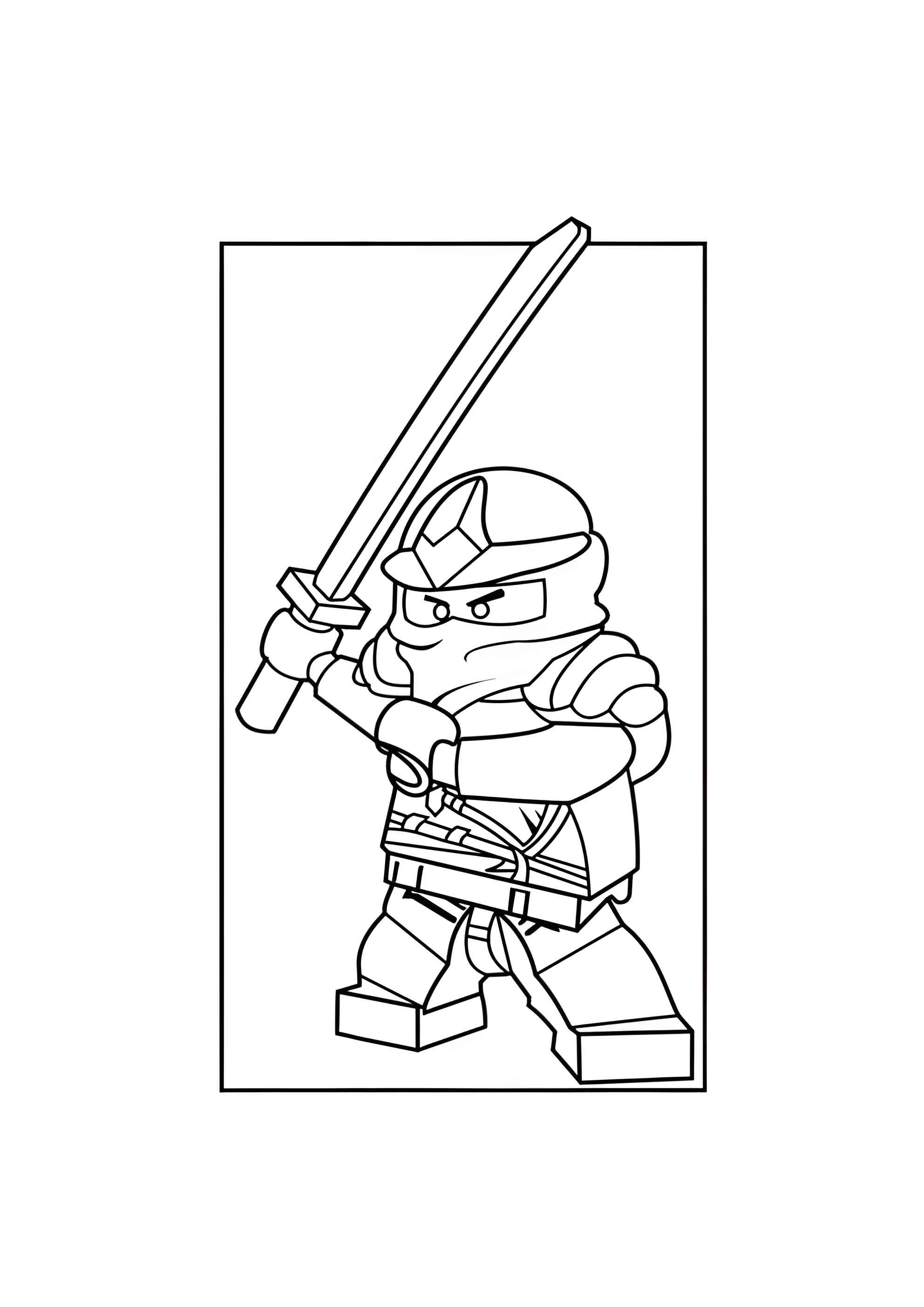 Раскраска Ninjago Zane ZX