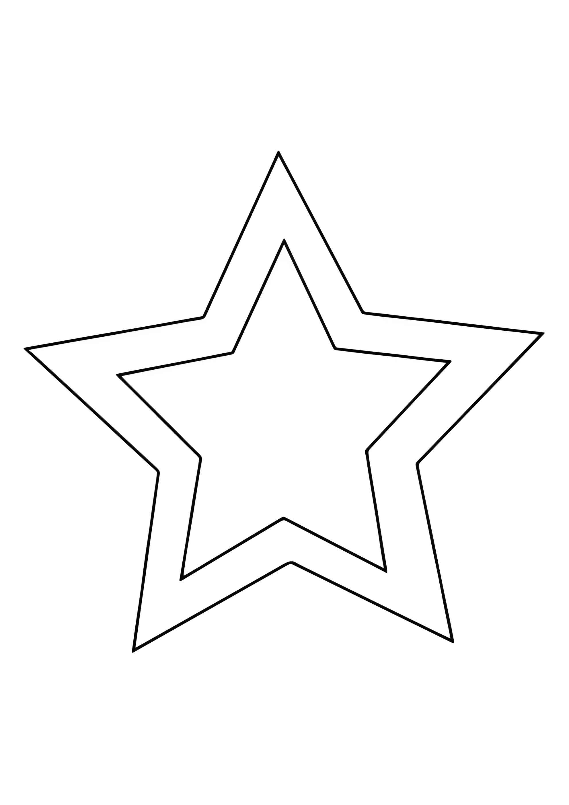 Раскраска Пятиконечная звезда